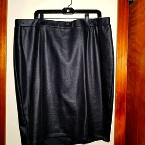 Lane Bryant  faux leather skirt